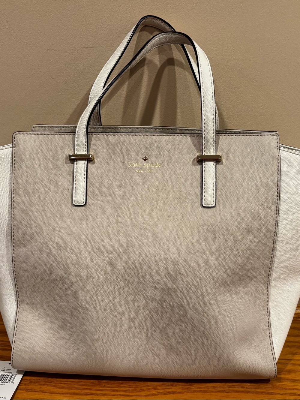 kate spade Cream and White handbag